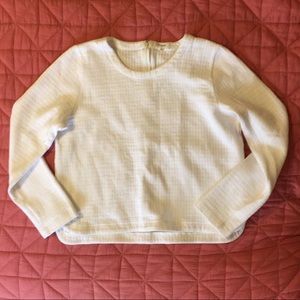 Madewell cropped quilted sweatshirt